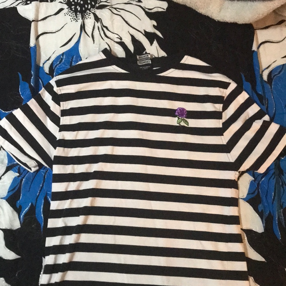 Black and white tee shirt